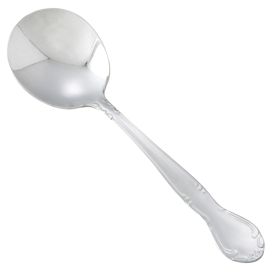 0024-04 Elegance Mirror Bouillon Spoon, 18/0 Heavyweight