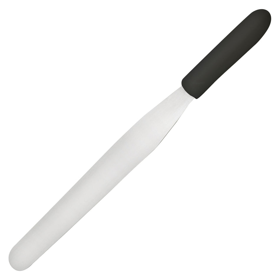 TKPS-9 Bakery Spatula, Black Polypropylene Handle - 10″ x 1-3/8″