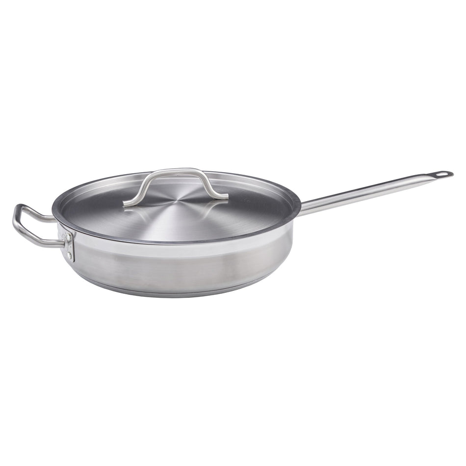 SSET-7 stainless steel Saut Pan with Cover - 7 Quart