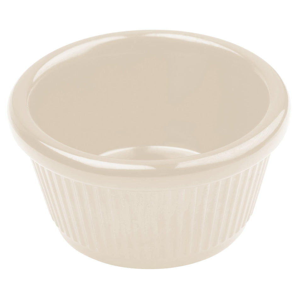 RFM-3B Melamine Ramekin, Fluted - Bone, 3 oz