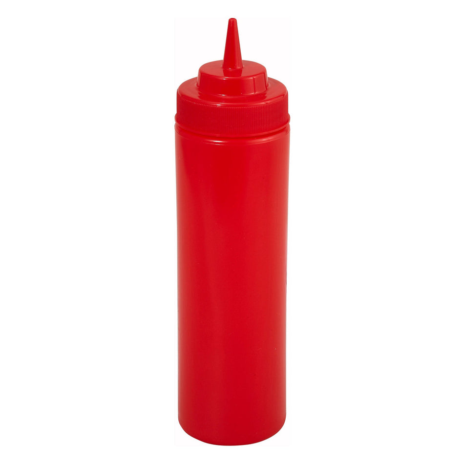 PSW-16R 16oz Wide-Mouth Squeeze Bottles - Red