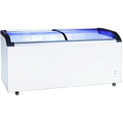 71″ Chest Freezer With Curve Glass Top