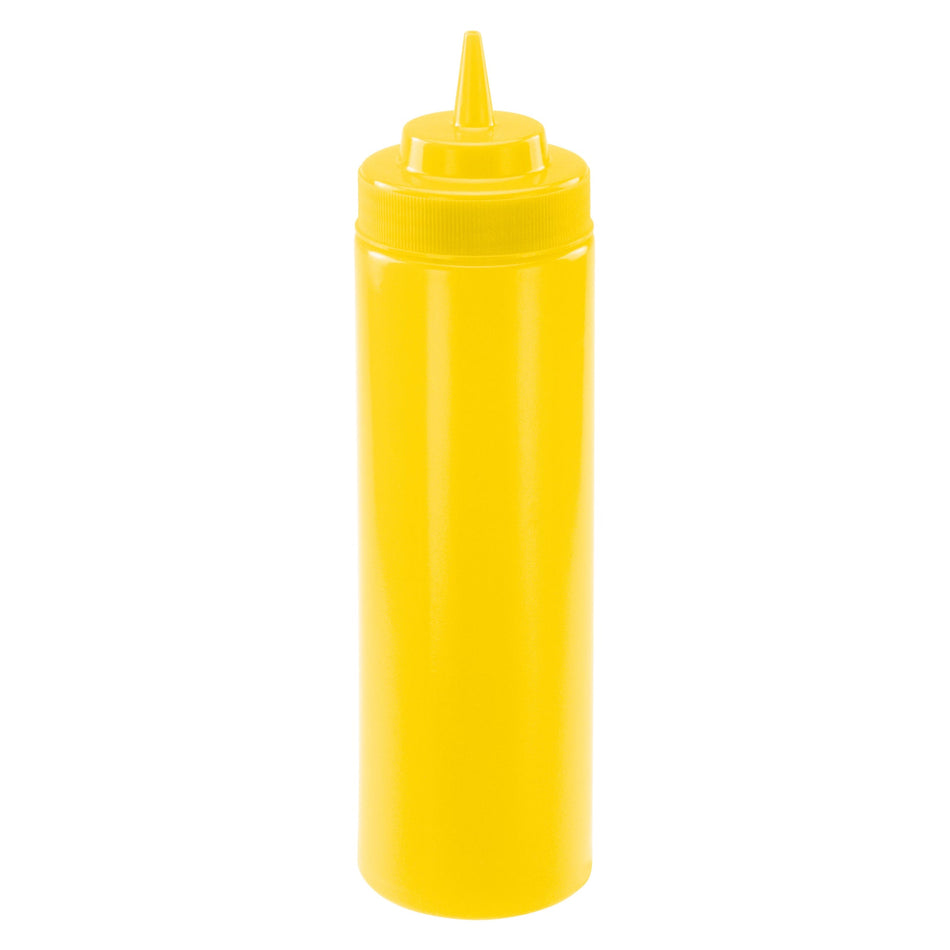 PSW-24Y 24oz Wide-Mouth Squeeze Bottles - Yellow