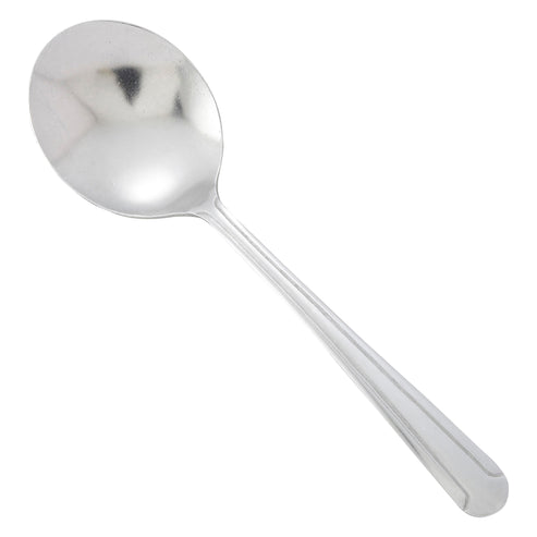 0001-04 Dominion Bouillon Spoon, 18/0 Medium Weight