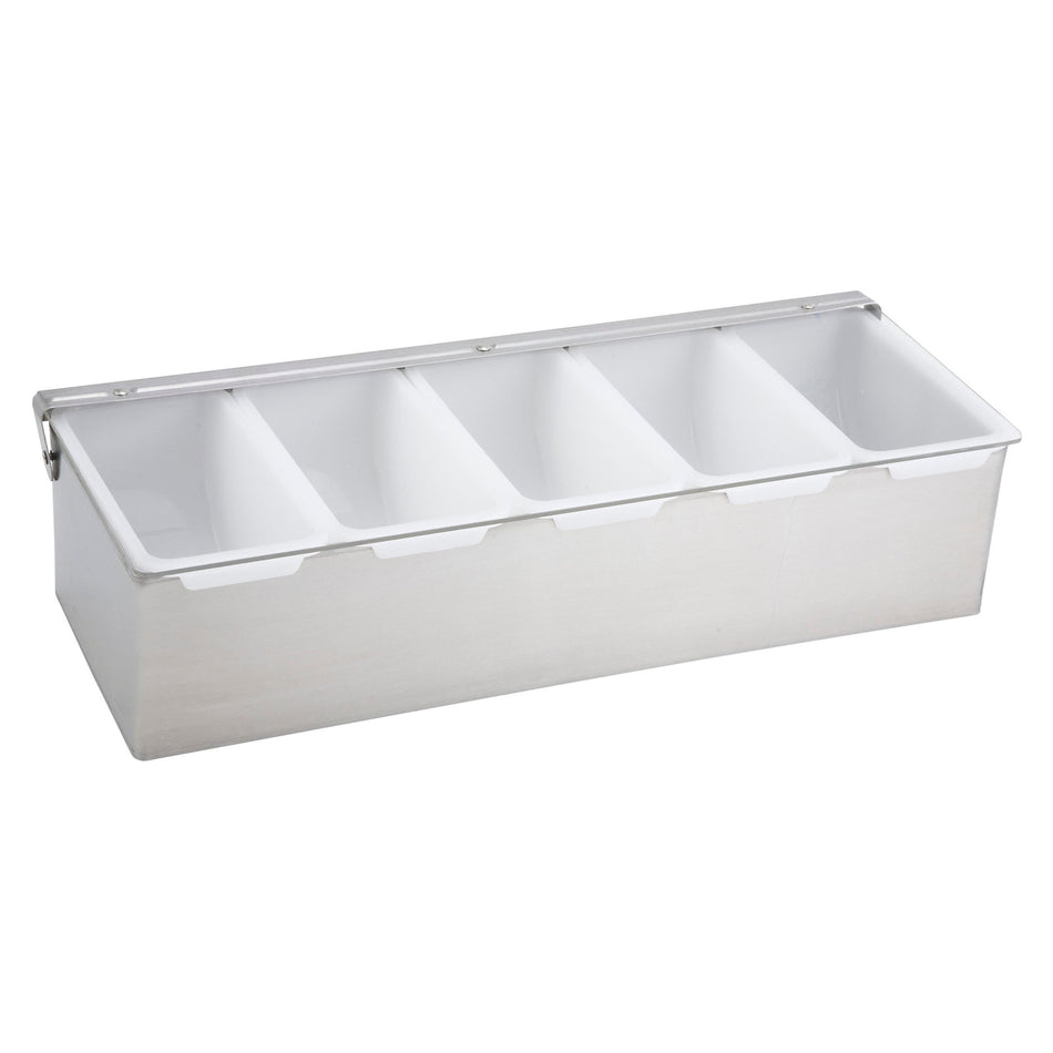 CDP-5 Condiment Holder with stainless steel Base - 5