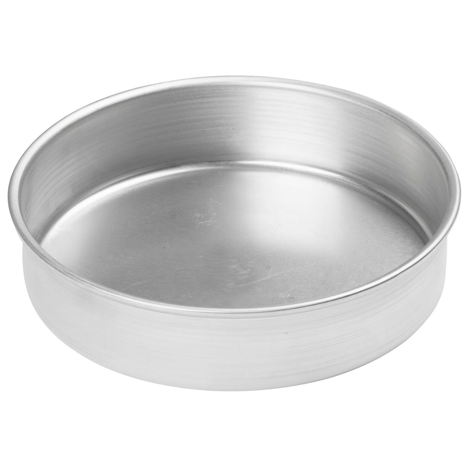 ACP-082 Round Layer Cake Pan, Aluminum - 8″ Dia x 2″ H