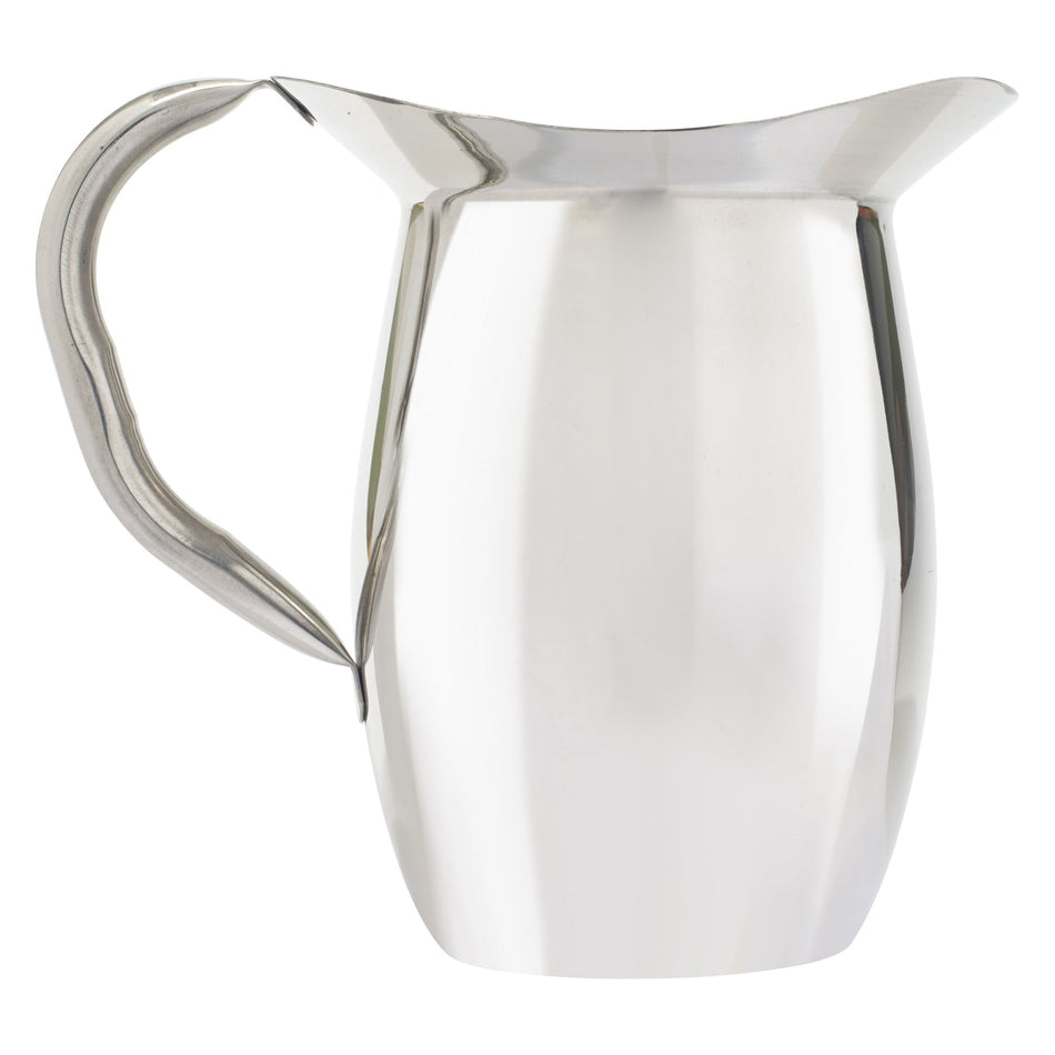 WPB-2C 2 Qt S/S Bell Pitcher with Ice Guard