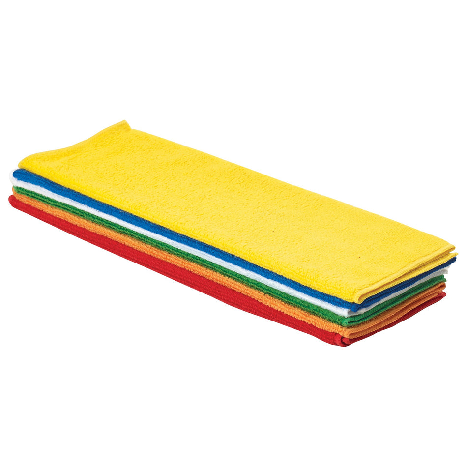 BTM-16AC Microfiber Towel, 16″ x 16″, 6 Pack - Assorted