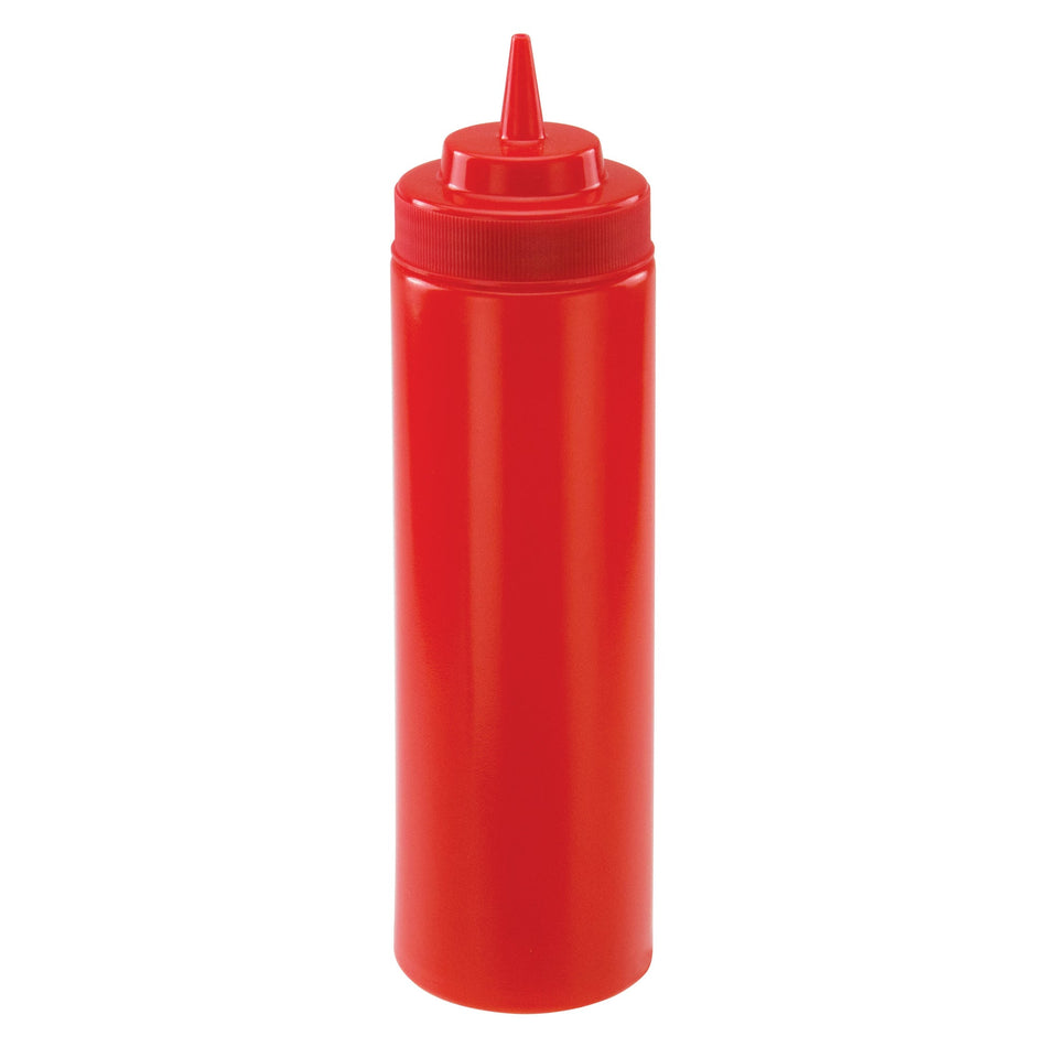 PSW-24R 24oz Wide-Mouth Squeeze Bottles - Red