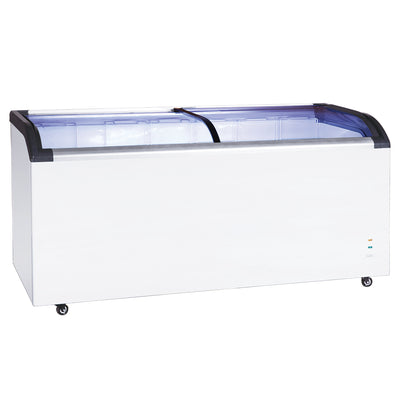 60″ Chest Freezer With Curve Glass Top