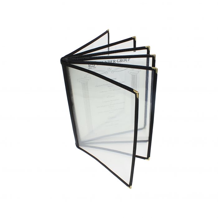 6 Pg Book Fold Menu Cover, 8-1/2"X11, Brown