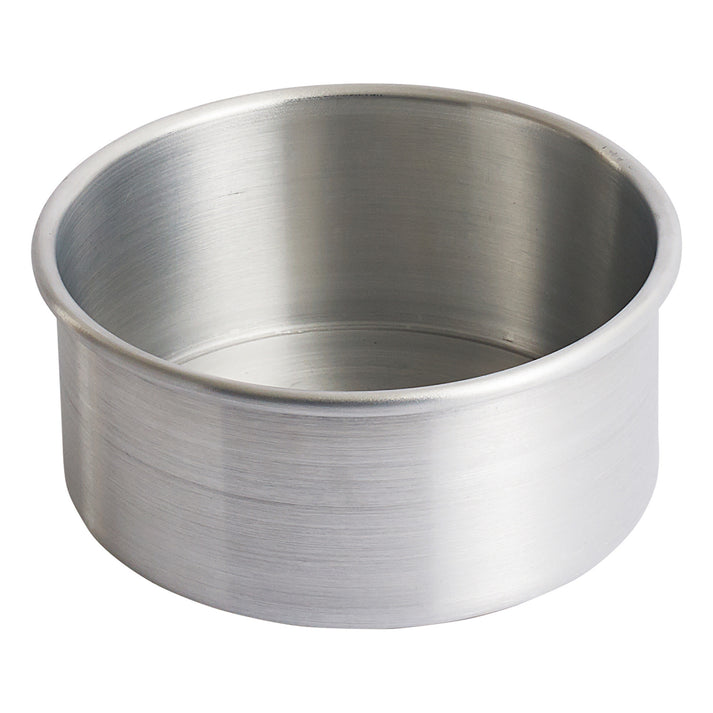 ACP-063 Round Layer Cake Pan, Aluminum 6″ Dia X 3″ H