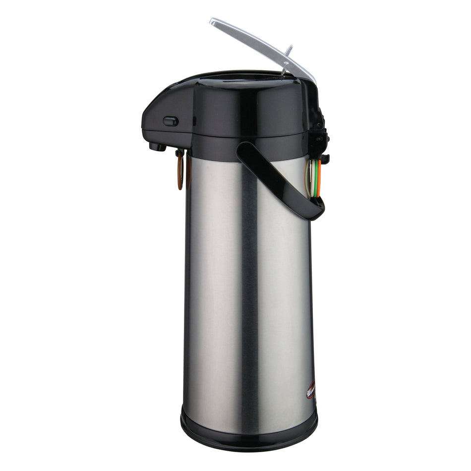 AP-835 Glass Lined AirPot with Lever Top, stainless steel Body - 3 Liter