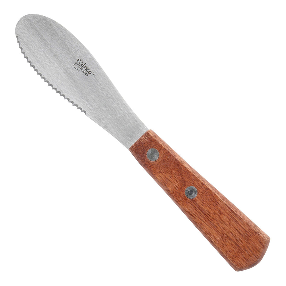 TN713 Sandwich Spreader, Wooden Handle, 3-5/8″ x 1-1/4″ Blade