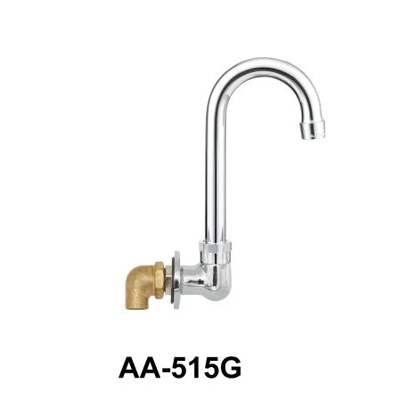 AA-515G - Single Splash Mount Faucet w/ 3-1/2” Gooseneck Spout