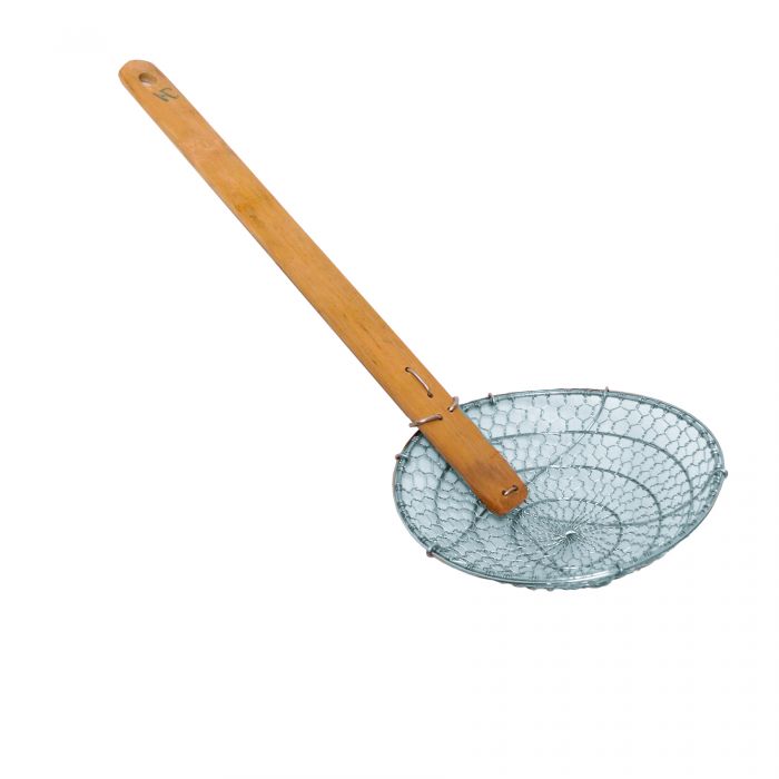 SLSKR008 - 8″X19″ S/S Bamboo Handle Skimmer
