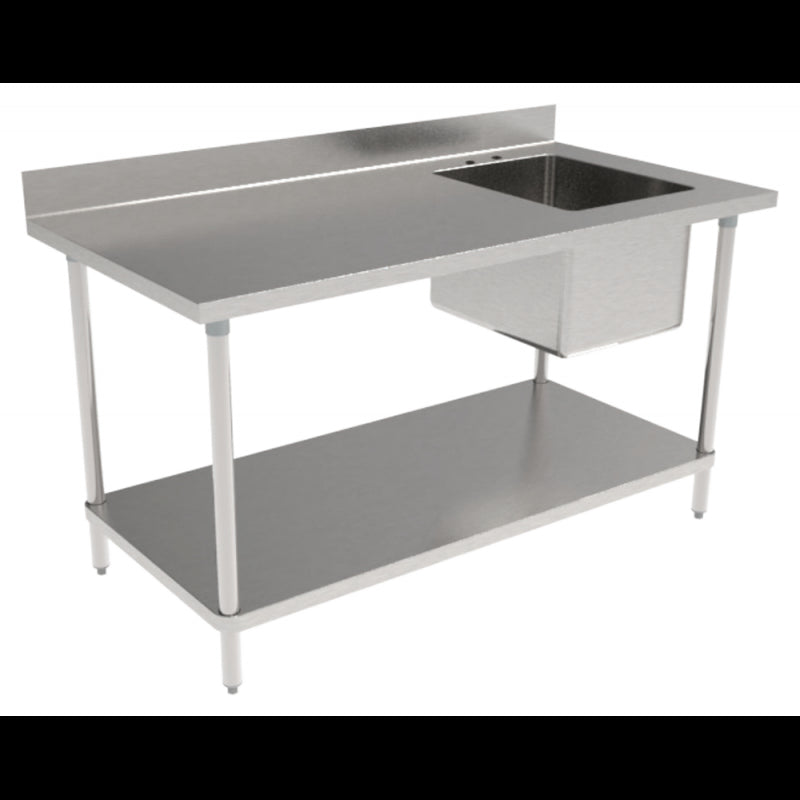 WT-PS3048R - 48”W x 30”D x 35”H Work Table w/ Right Prep Sink