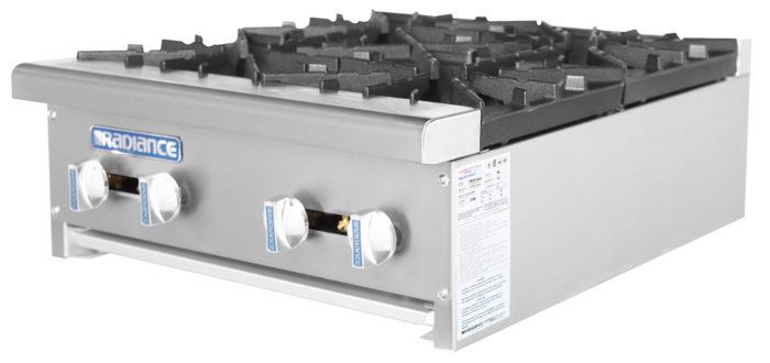 TAHP-24-4 24″ Heavy Duty Hot Plate, 4 Burner