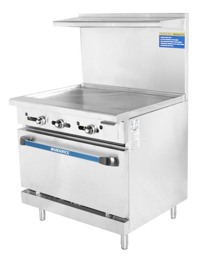TAR-36G 36″ Griddle Top, 1 Standard Oven
