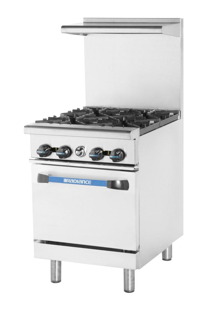TAR-4 4 Open Burner Range, 1 Standard Oven