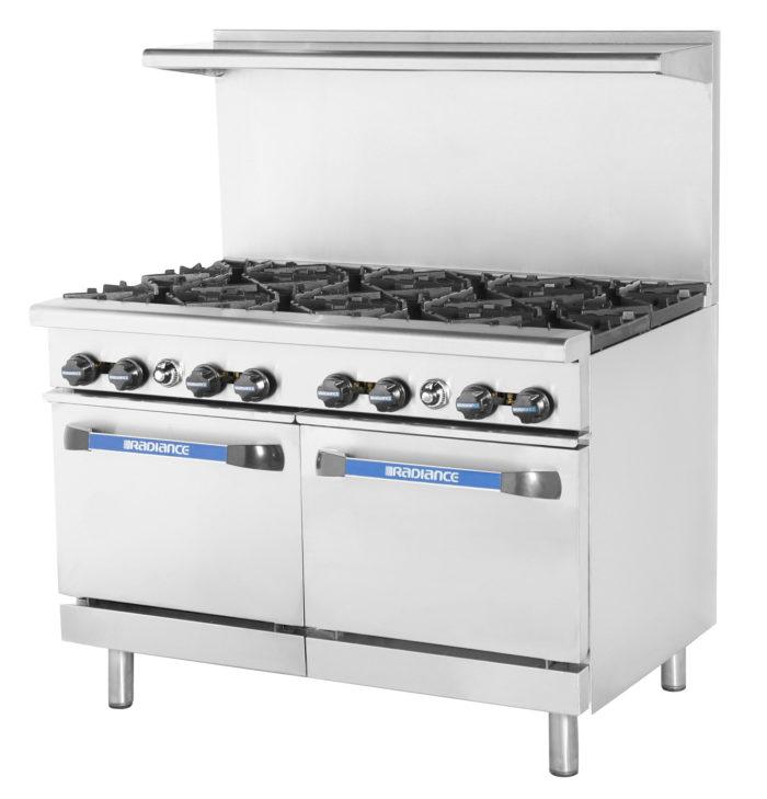 TAR-8 8 Open Burner Range, 2 Standard Ovens