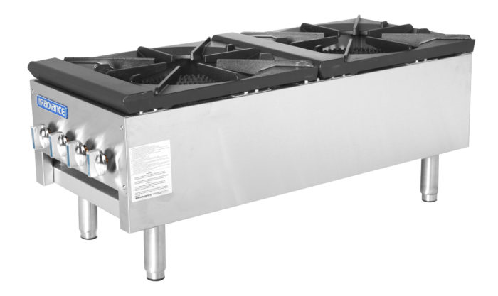 TASP-18S-D 3 Ring Double Stock Pot Burner, Low