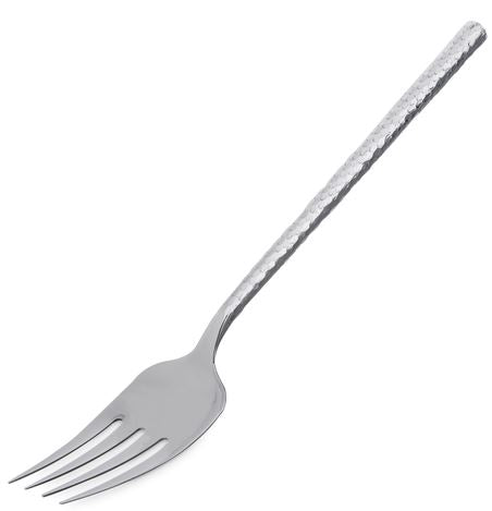 Terra™ Cold Meat Fork 12" - Hammered Mirror Finish - Stainless Steel