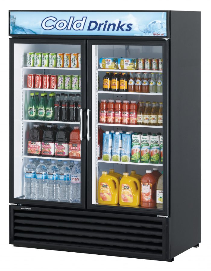 TGM-50RSB-N - 55-7/8" 2 Glass Door Merchandiser