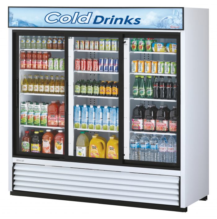 TGM-69R-N - 78" 3 Glass Door Merchandiser