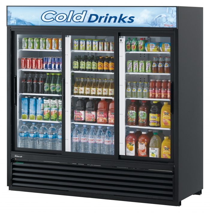 TGM-69RB-N - 78" 3 Glass Door Merchandiser