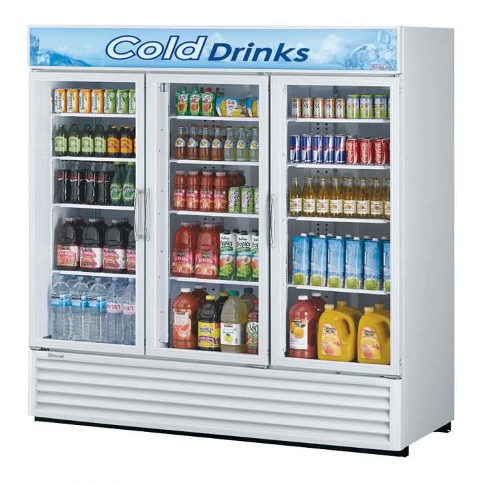 TGM-72RS-N - 78" 3 Glass Door Merchandiser
