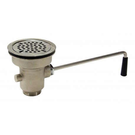 AA-301 - Twist Handle Waste Valve, 3-1/2” Sink Opening, 1-1/2” Drain Outlet