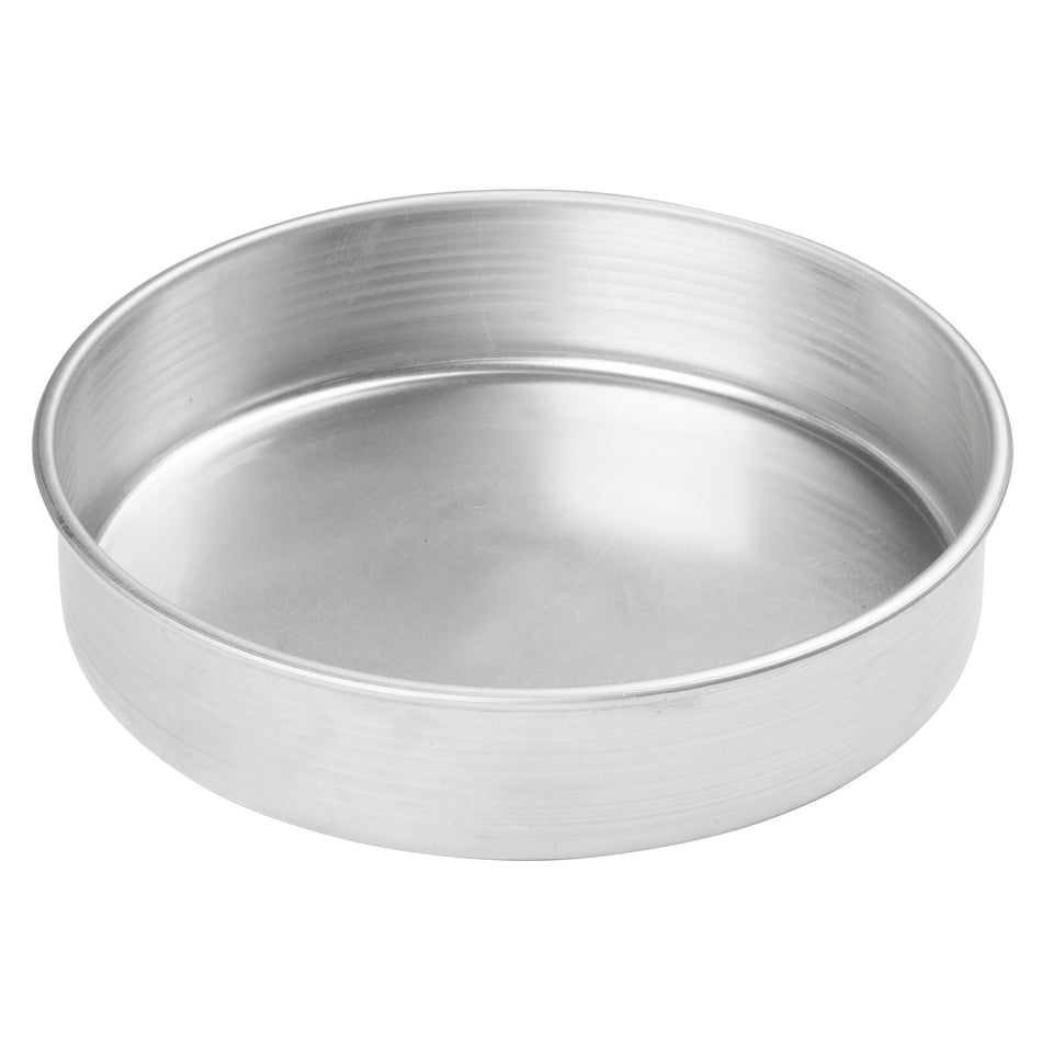 ACP-092 Round Layer Cake Pan, Aluminum - 9″ Dia x 2″ H