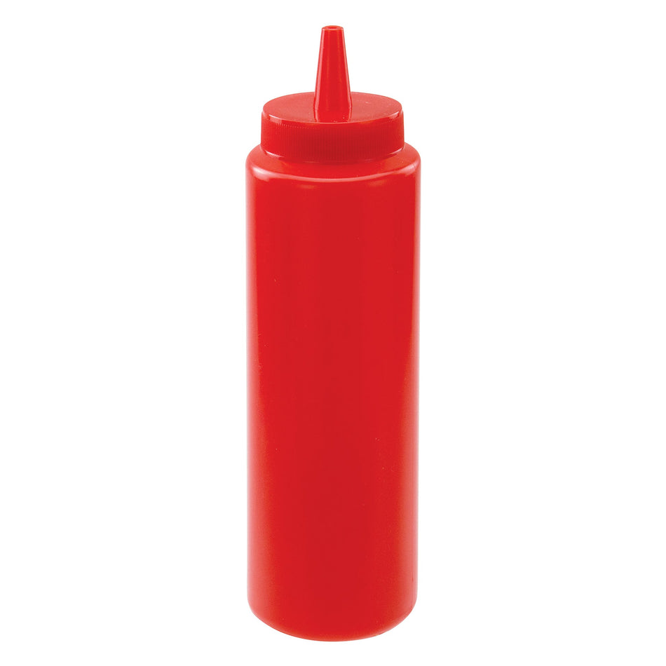 PSB-08R Regular Squeeze Bottles - 8 oz, Red