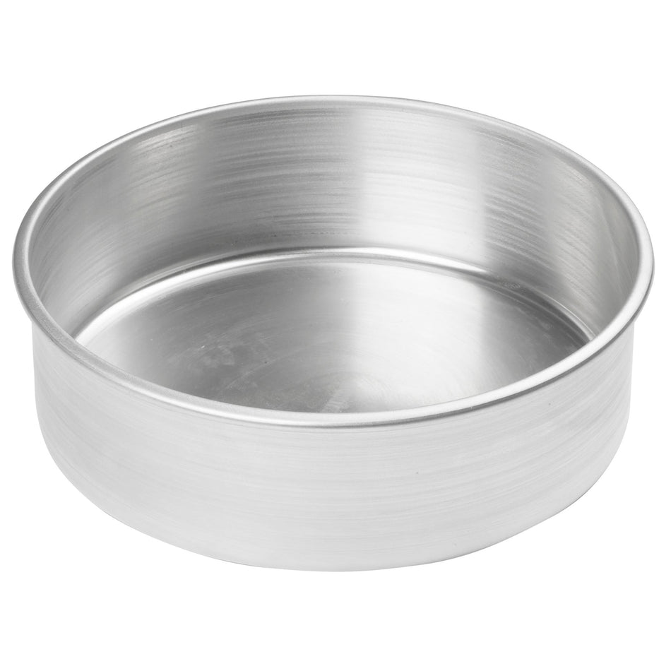 ACP-093 Round Layer Cake Pan, Aluminum - 9″ Dia x 3″ H