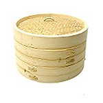 Three Tiers Bamboo Steamers With Lid -medium