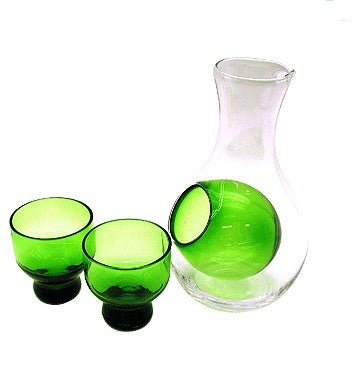 Glass sake jug/shot gift set